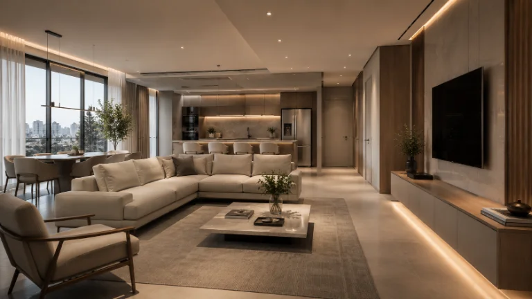 Apartamento de alto padrão entregue pela KAMIC