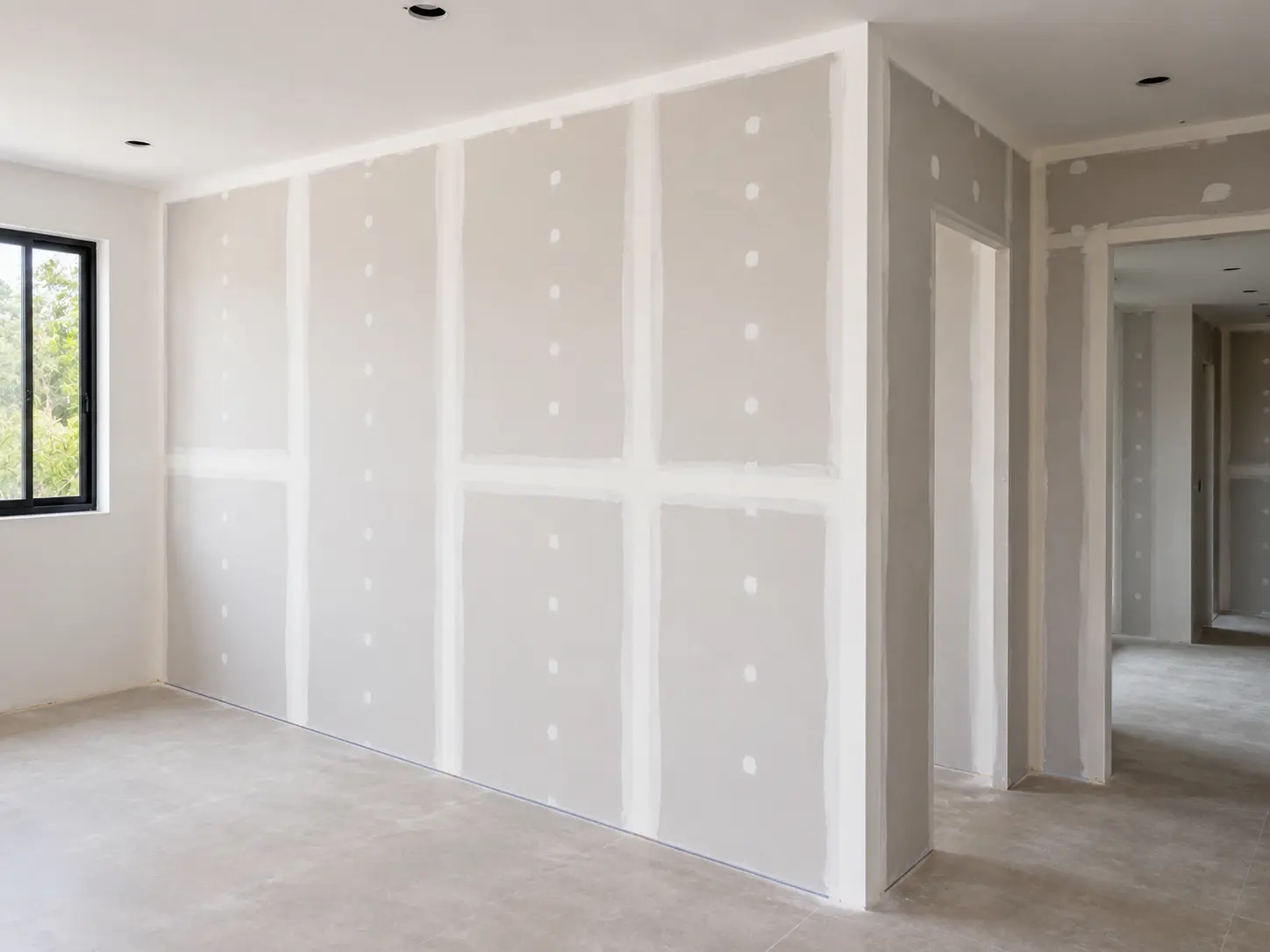Paredes em Drywall - servico executado pela KAMIC