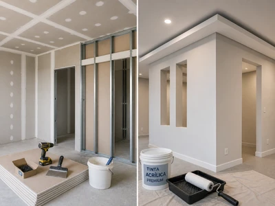 Forro e Divisórias em Drywall - servico executado pela KAMIC